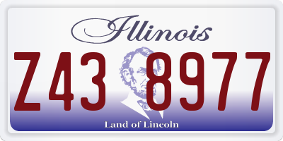 IL license plate Z438977