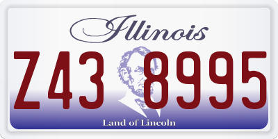 IL license plate Z438995