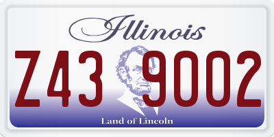 IL license plate Z439002