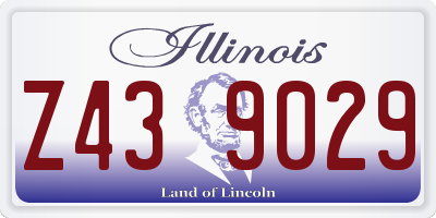 IL license plate Z439029