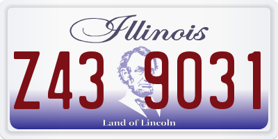 IL license plate Z439031