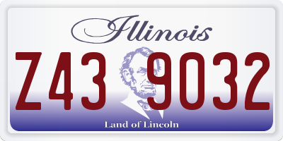 IL license plate Z439032