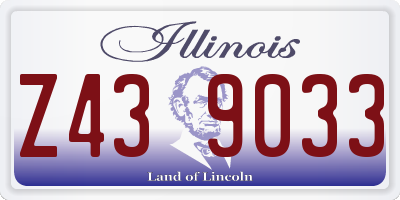 IL license plate Z439033