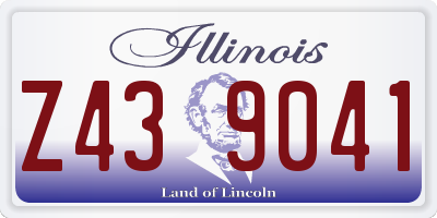 IL license plate Z439041