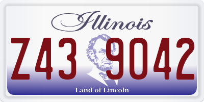 IL license plate Z439042