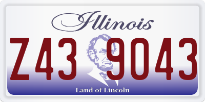 IL license plate Z439043
