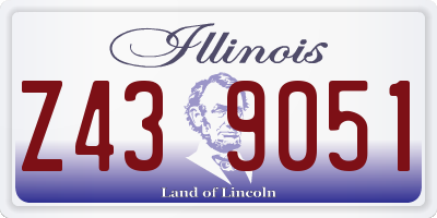 IL license plate Z439051
