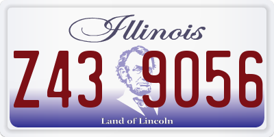 IL license plate Z439056