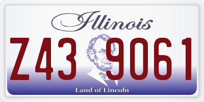 IL license plate Z439061