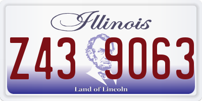 IL license plate Z439063