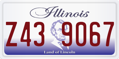 IL license plate Z439067
