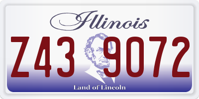 IL license plate Z439072