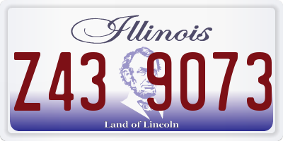 IL license plate Z439073