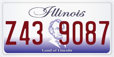 IL license plate Z439087