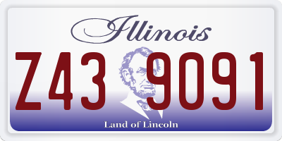 IL license plate Z439091