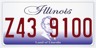 IL license plate Z439100