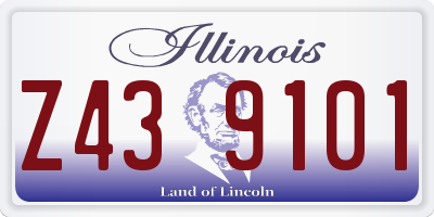 IL license plate Z439101