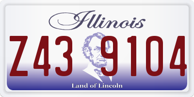 IL license plate Z439104