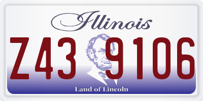IL license plate Z439106