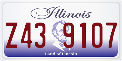 IL license plate Z439107