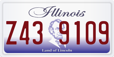 IL license plate Z439109
