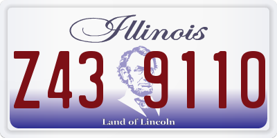 IL license plate Z439110