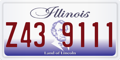 IL license plate Z439111