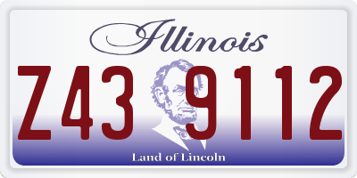 IL license plate Z439112