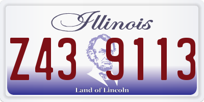 IL license plate Z439113
