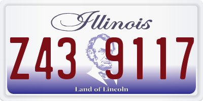 IL license plate Z439117