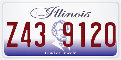 IL license plate Z439120