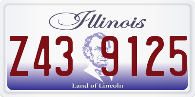 IL license plate Z439125