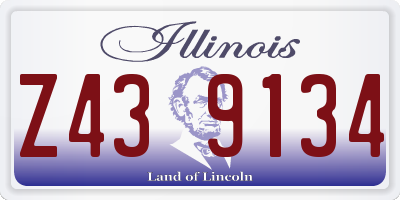IL license plate Z439134