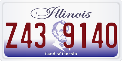 IL license plate Z439140