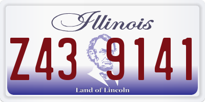 IL license plate Z439141
