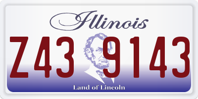 IL license plate Z439143
