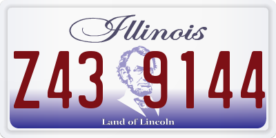 IL license plate Z439144