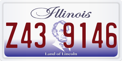 IL license plate Z439146