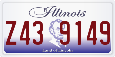 IL license plate Z439149