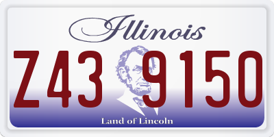 IL license plate Z439150