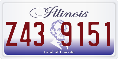 IL license plate Z439151