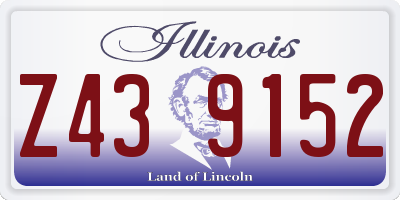 IL license plate Z439152