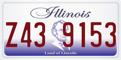 IL license plate Z439153
