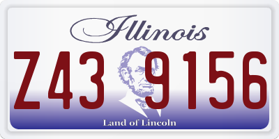 IL license plate Z439156