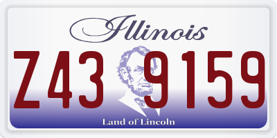 IL license plate Z439159