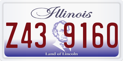 IL license plate Z439160