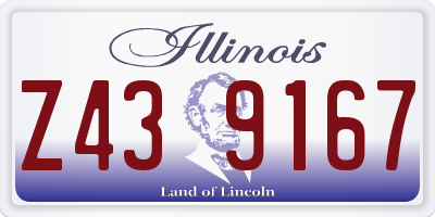 IL license plate Z439167