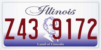 IL license plate Z439172