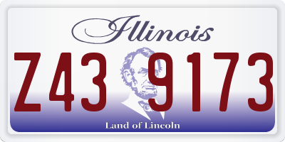 IL license plate Z439173