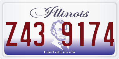 IL license plate Z439174